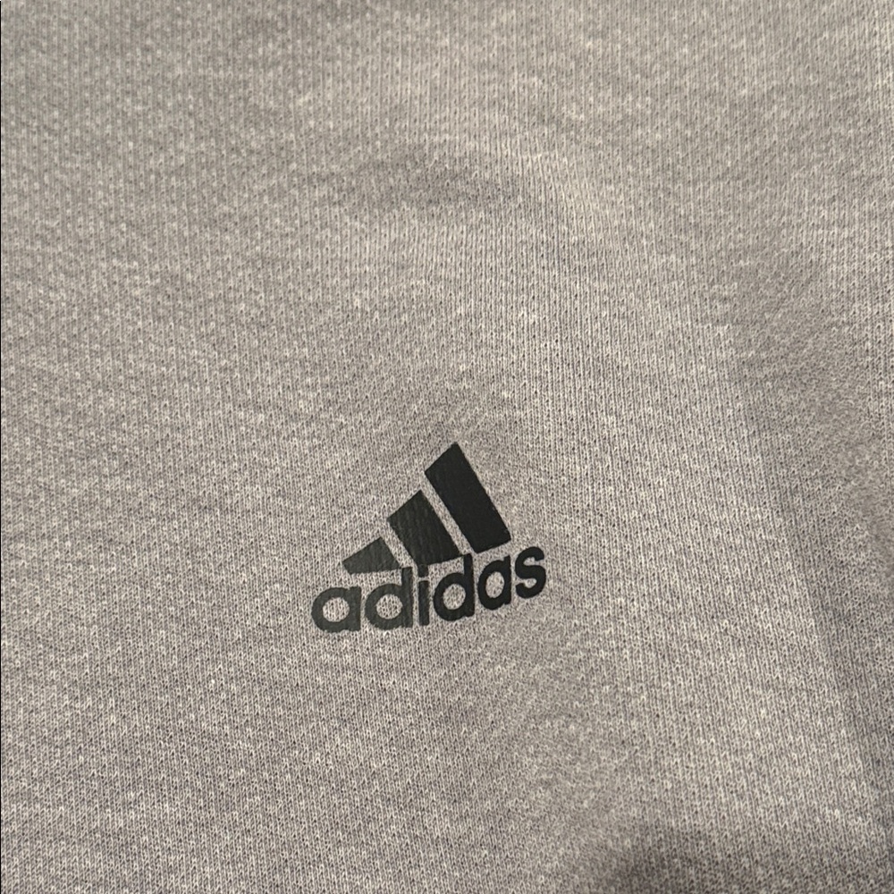Adidas Heather Gray Zip Pullover - image 2